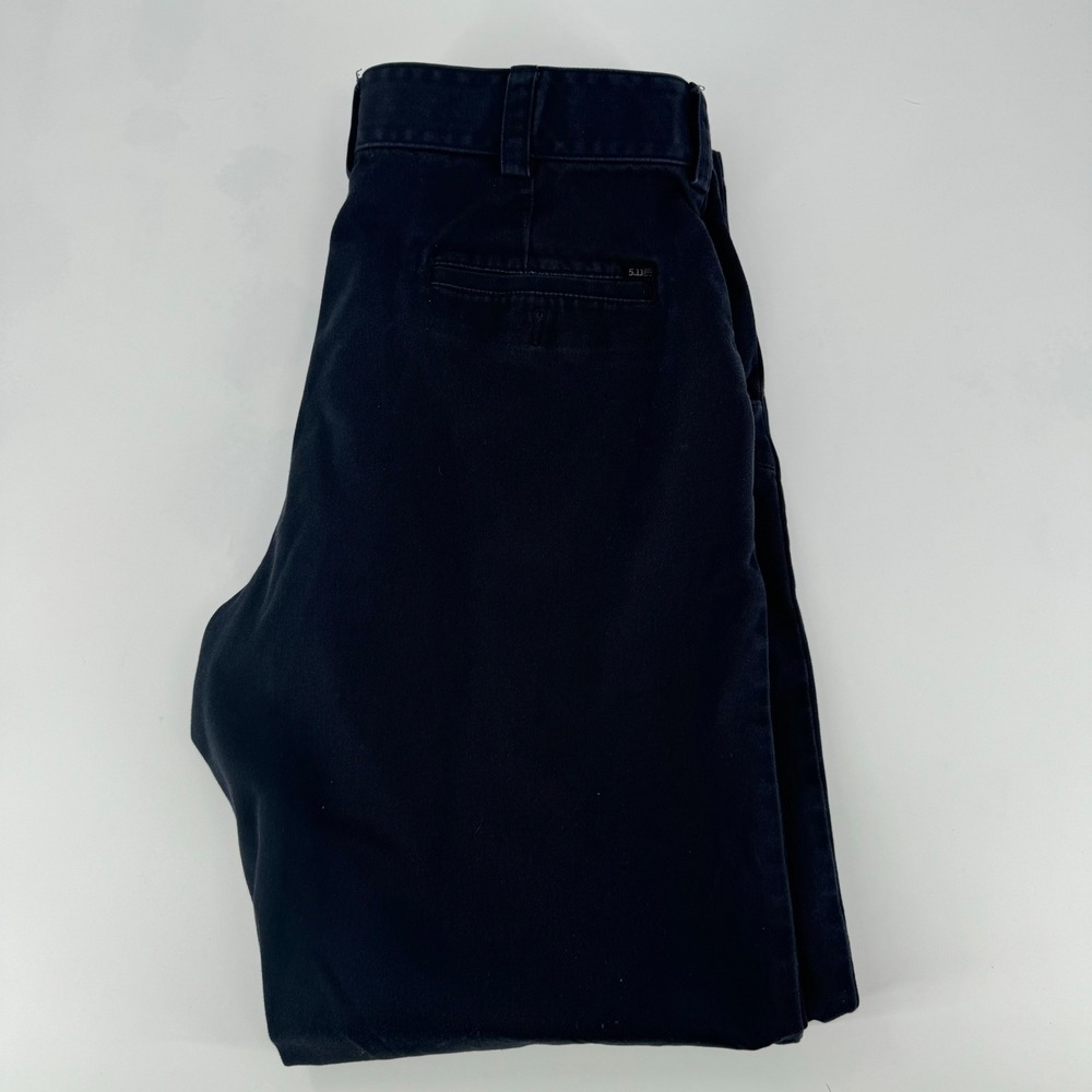 5.11‎ Tactical Mens Blue Straight Leg Work Pants Size 36 Cotton Blend